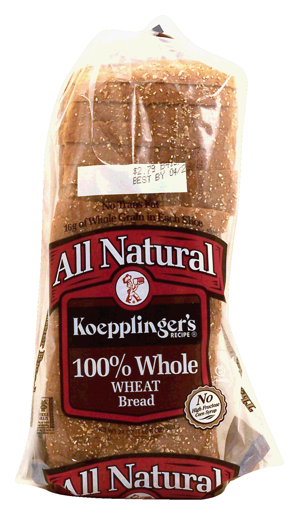 Koepplinger's  100% whole wheat bread, all natural Full-Size Picture